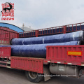 Durable 6" slurry sand discharge dredge hose with steel flange